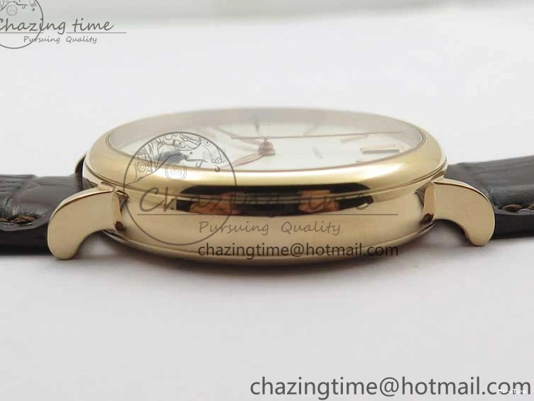 MIROTIME 0415 Stylish Portofino IW459402 RG MKS 1:1 Best Edition White Dial on Brown Leather Strap Miyota 7084